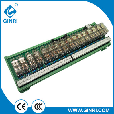 GINRI Relay module JR-B16LJ-P/24VDC 16 Channel IDC terminal block Plc Output Interface Board
