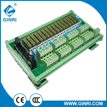 GINRI Relay Module Terminal Block JR-B16PC-F-FX/DC24V 16 Channel panasonic slim relay module with connector