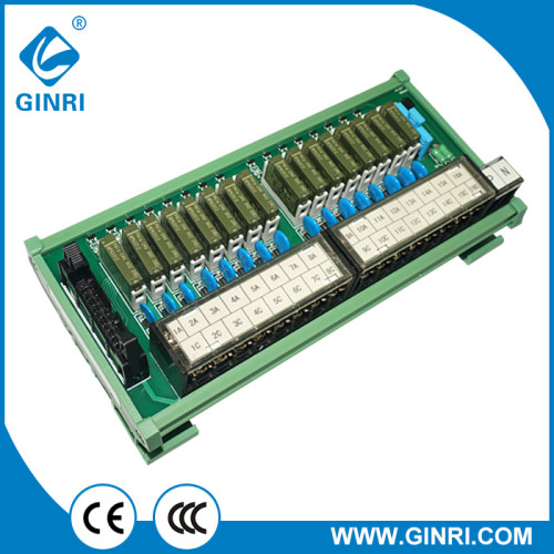 Módulo de relés de salida ginri 16 canal Interface JR - b16pj - F - FX / 24vdc, con conector IDC