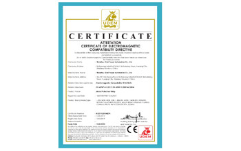 CE certificate for Motor Protection Relay