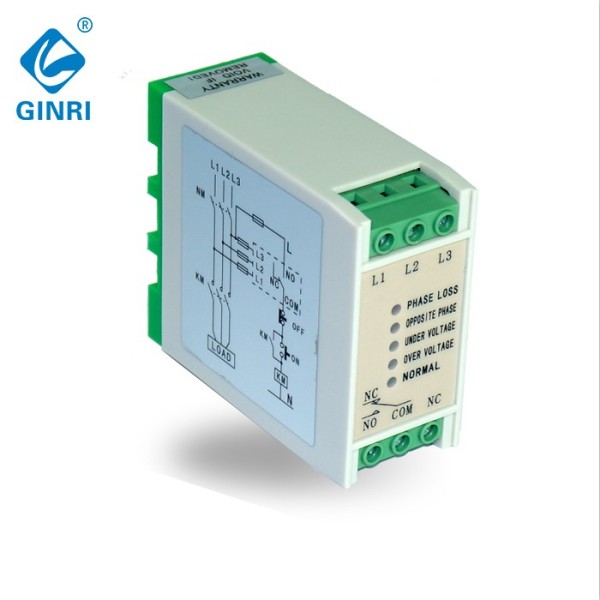 GINRI JVR-381 Three Phase Voltage  Monitoring Relay Phase Failure Sequence Asymmetry Relay
