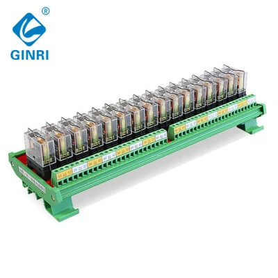 GINRI 16 Channel Omron Relay Module JR-16L1  SPDT Control Board 5V 12V 24V