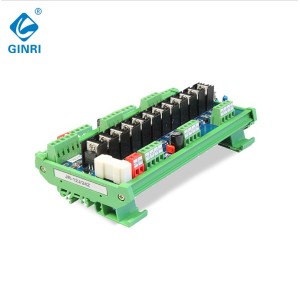 GINRI JR-12J/24 12 Channel PLC transistor Module NPN/PNP 1NO PLC amplifier board DC24V DIN rail Mount