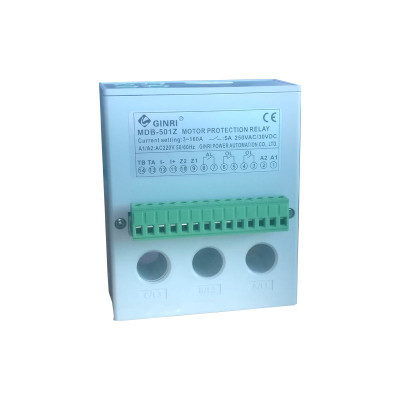 GINRI MDB-501Z LCD Display Protector 3 Phase Voltage Over/Under Load Motor Protection Relay