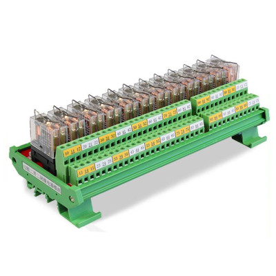 GINRI Omron Relay Module JR-8L2 DC24V 8 Channel DPDT PLC Output Board