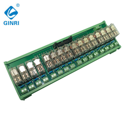 GINRI JR-B16LC-P/24VDC European Type Output Terminal Relay Module 16 Channel 20Pin IDC/MIL Connector