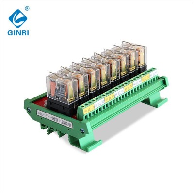 PLC Output Module 8 Channel With Optocoupler GINRI JR-8L1/DC24V 8 Channel Omron Relay Module/Card