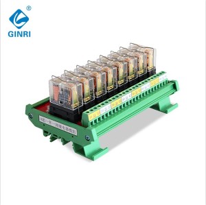 PLC Output Module 8 Channel With Optocoupler GINRI JR-8L1/DC24V 8 Channel Omron Relay Module/Card