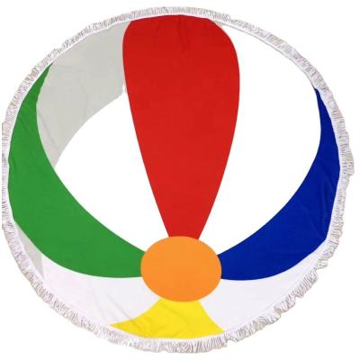 Microfiber Terry Round Beach Towel Blanket,factory supply, customizable design,reusable.