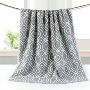 Luxury dyed yarn jacquard bath towel,100% cotton,factory supply,customizable design.