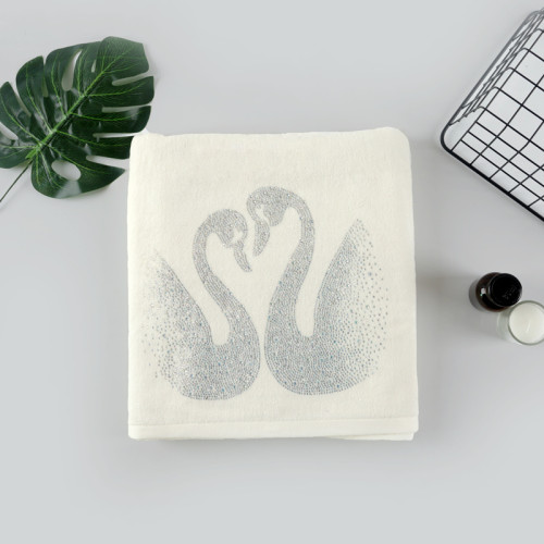 Diamond velvet towel,100% cotton,customizable design,factory supply, reusable.