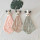 Children's favorite rabbit pattern coral velvet hand towel,factory supply, reusable.