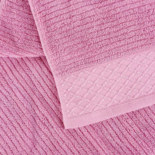 Made in China 100% Cotton Plain Color Terry Dobby Border Bath Towel