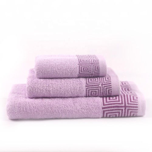 Beautiful plain color satin towel set, 100% cotton, cheap towe, factory supply, reusable.