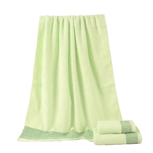 Beautiful plain color satin towel set, 100% cotton, cheap towe, factory supply, reusable.