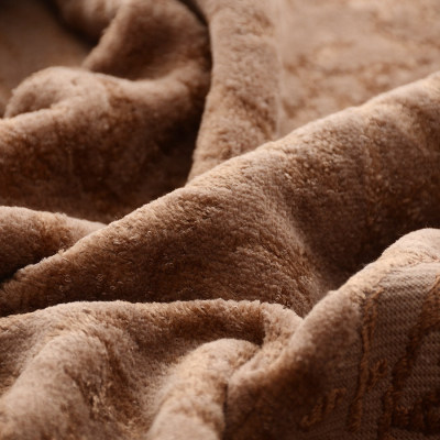 Bamboo and cotton velvet high quality jacquard towel soft and luxury light colour, reusable.