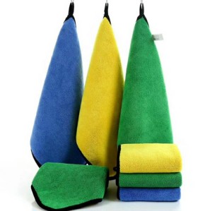 High water absorption car cleaning microfiber towel multilayer composite, reusable.