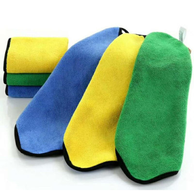 High water absorption car cleaning microfiber towel multilayer composite, reusable.