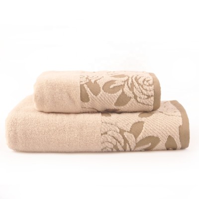 100% cotton printed monochromatic towel, factory supply, can be reused.