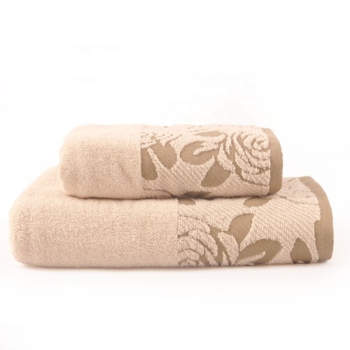 100% cotton printed monochromatic towel, factory supply, can be reused.