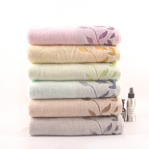100% cotton printed plain color towel, factory supply, reusable.