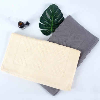 100% Cotton plain color jacquard bathmat antiskid durable for hoteland home bath room.