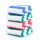 Microfiber printing beach towel strip design, factory supply, reusable.