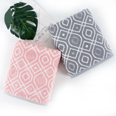 Luxury dyed yarn jacquard bath towel,100% cotton,factory supply,customizable design.