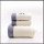 Jacquard grid border zero twist thick soft towel with embroidery can customize