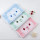 100% cotton children towel light color soft texture, embroidered pig, rabbit, bear,reusable