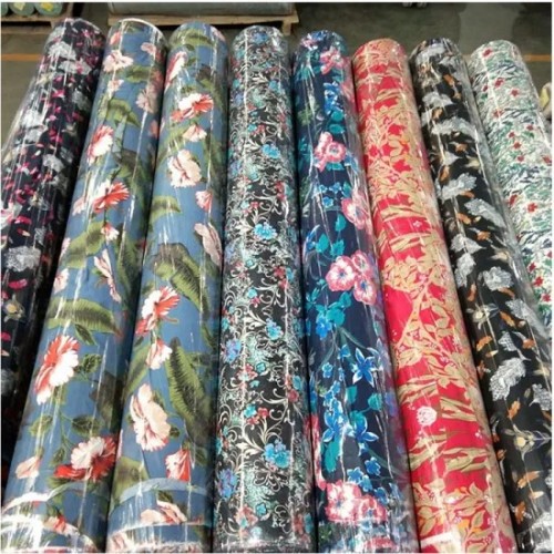 High Quality 110/100GSM 100% Viscose Textile Printed Patterns Rayon Fabric.