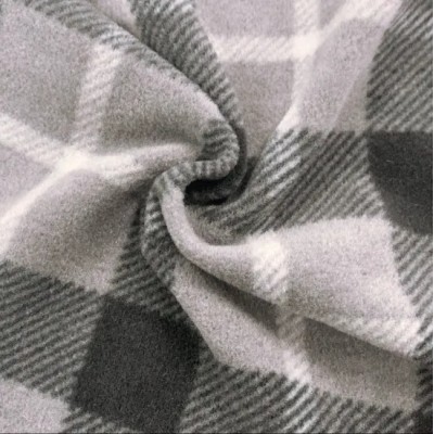 Windproof Anti Pilling Warm Textile Garments Lining Winter Cloth Outdoor Fabric 100 Polyester Printed Plaid Knitted Fabric Double Brushed Polar Fleece Fabric