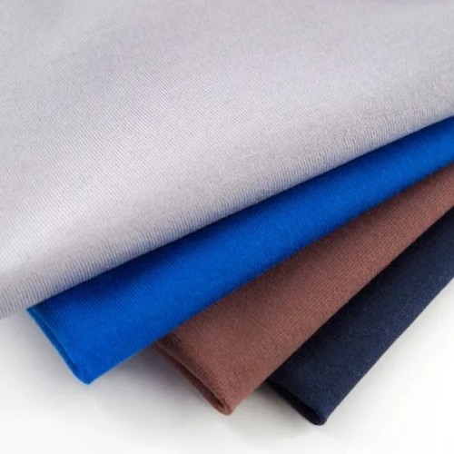 Custom High Quality T Shirt Cloth 50s Double Ply 100 Combed Cotton Solid Color 180GSM Single Jersey Fabric