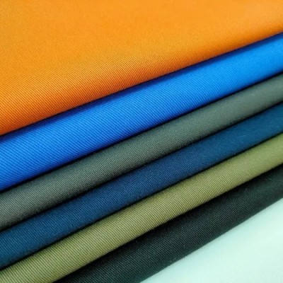 Stretch Cotton Polyester 3 %Spandex Twill Chino Fabric for Worker Cloth Pants
