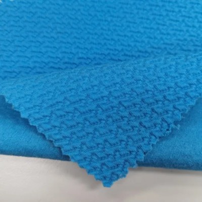 High Stretch Breathable 97% Cotton 3% Spandex Jacquard Jersey Knit Fabric for Cloth Fabric, Sweater