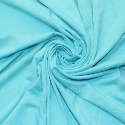 A Grade 40s Combed Comfortable 28 Bamboo 28 Cotton 38 Soybean Fibre 6 Spandex Stretch Single Jersey Knit Weft Fabric for T-Shirt