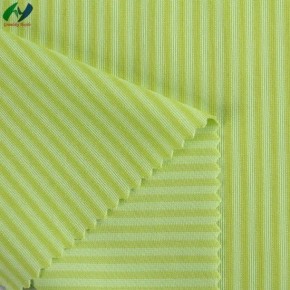 Combed Cotton Polyester T400 Tc Elastic Force Fabric Fashion Shirt Fabric 4*4 Knitting Stripe Fabric