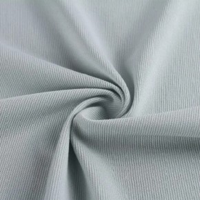 Warp Knitted Technics CVC 66/34 60s*50d Plain Color Rib Fabric for Garment/T-Shirt/Dress