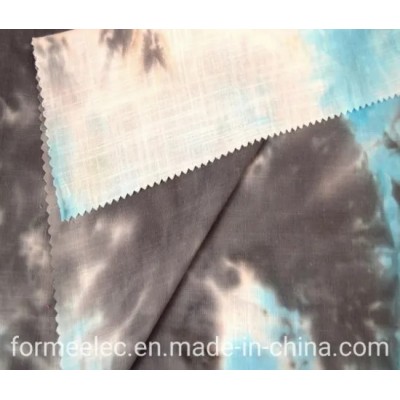 Autumn Clothes Fabrics Spring Garment Fabric 21s 105g Tie Dyed Slubbed Linen Type Fabric