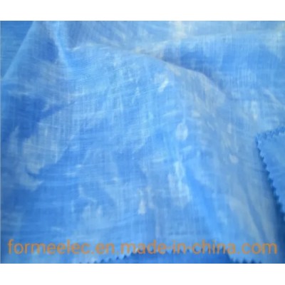 Clothing Garment Fabric Curtain 21s 105g Linen Type Cloth Slubbed Fabric Tie-Dyed Fabrics