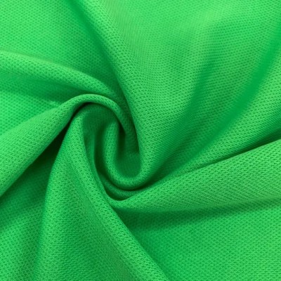 China Factory 100% Polyester Mesh Fabric Yarn Dyed Fabric Breathable Stretch Easy Clean for Sportswear T-Shirt Yoga Suit Dress