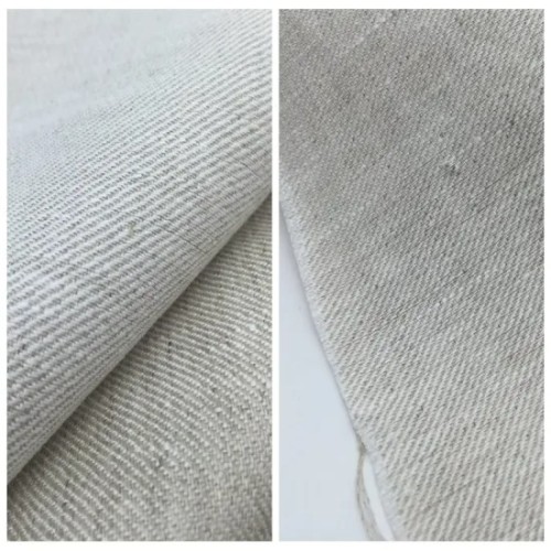 Fashion Well Sale Linen Yarn Dye Twill Fabric for Garments and Dresses and Home Textile