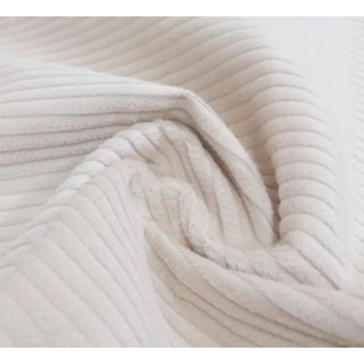 Wholesale Woven Plain Style Elasticity Corduroy 100% Cotton Fabric for Pants Dresses Coats