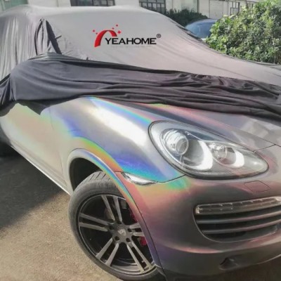 Shiny 2-Side Stretch Indoor Car Cover Universal Fits for SUV