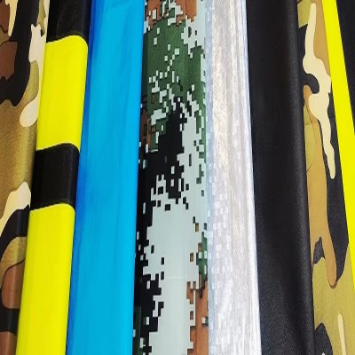 Plastic with non-woven fabric