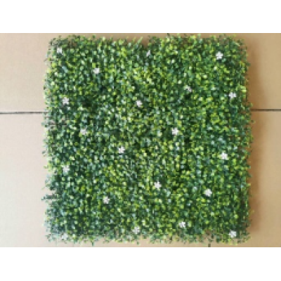 Outdoor landscape wall Artificial Plant Wall Four layers of milan with flowers.