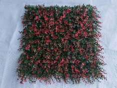 Artificial Plant wall Red five layers of herb Outdoor landscape wall.