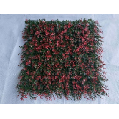 Artificial Plant wall Red five layers of herb Outdoor landscape wall.