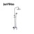 Wall mounted single handle bathroom rain shower faucet switch cold and hot water bath mixed water