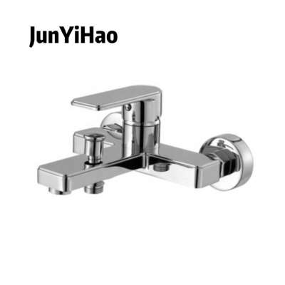 High quality popular cheap In-wall shower faucets single zinc handle chrom brass bath shower mixer